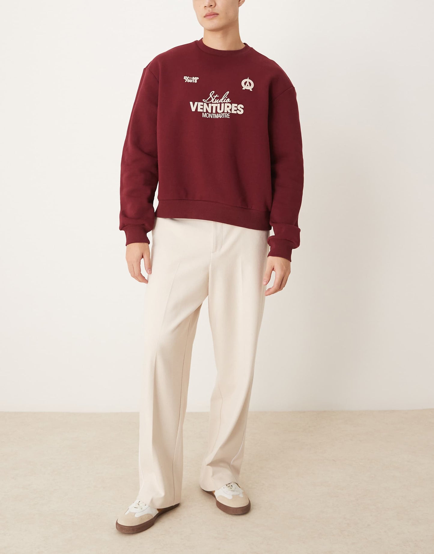 Smart Wide Leg Trousers With Side Piping