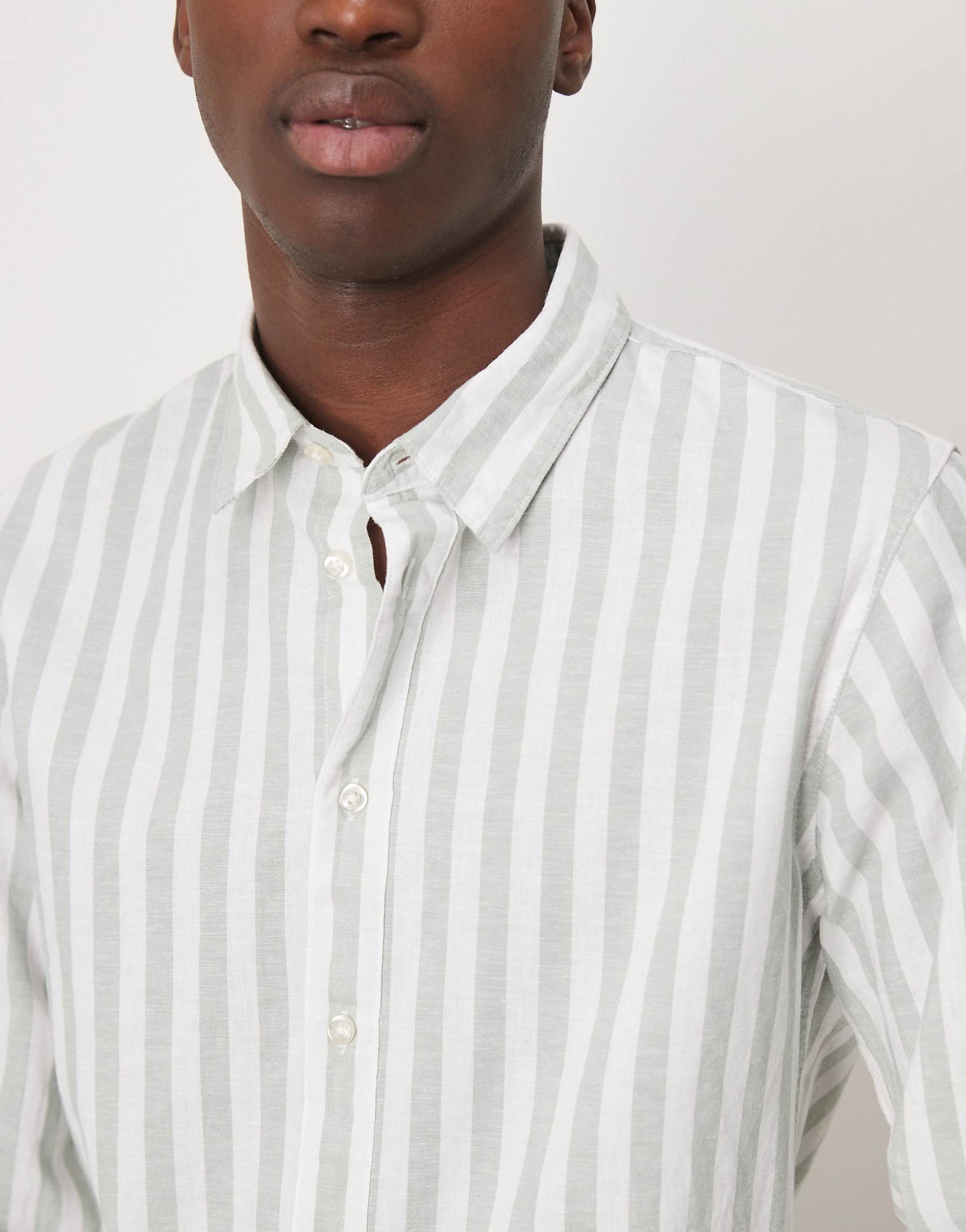Linen Blend Slim Shirt