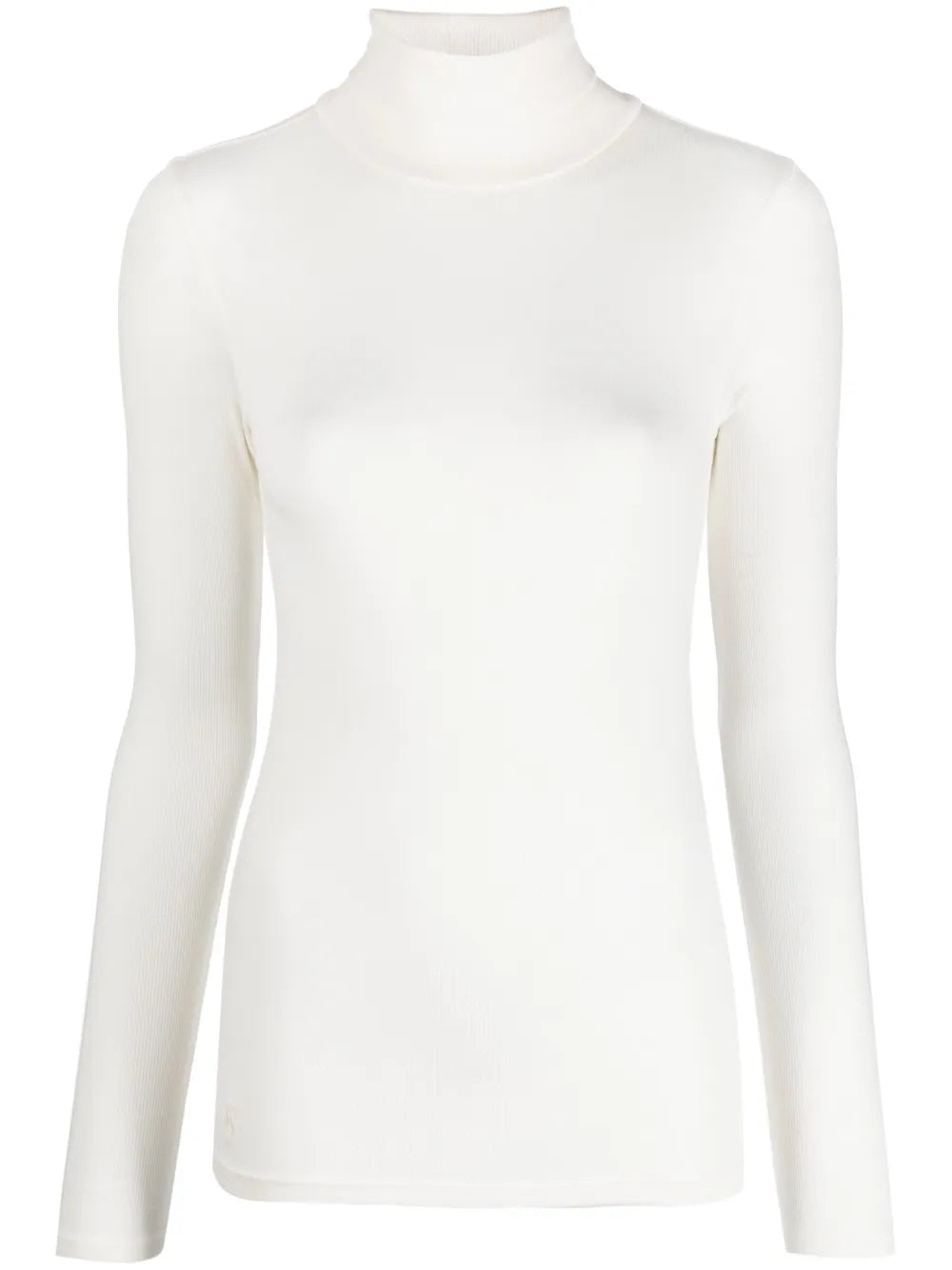 Stretch Ribbed Turtleneck Top