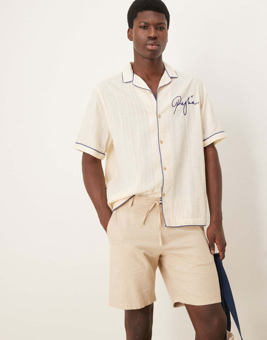 Linen Blend Shorts