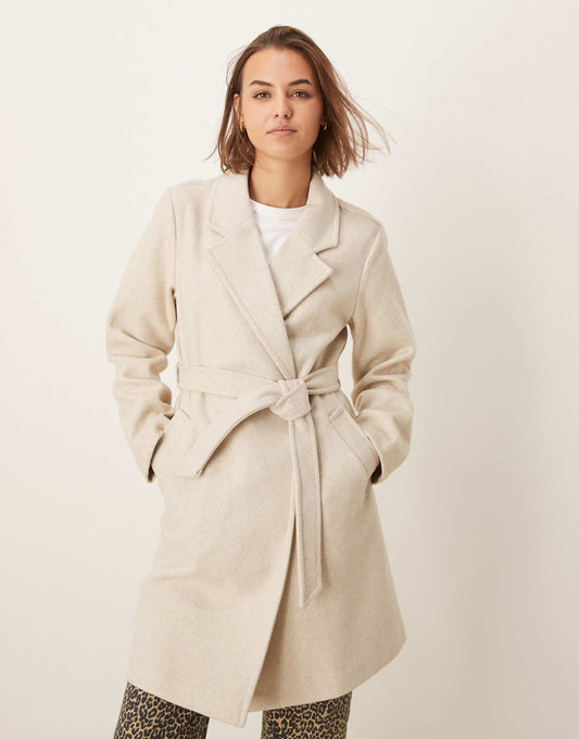 Longline Formal Belted Coat