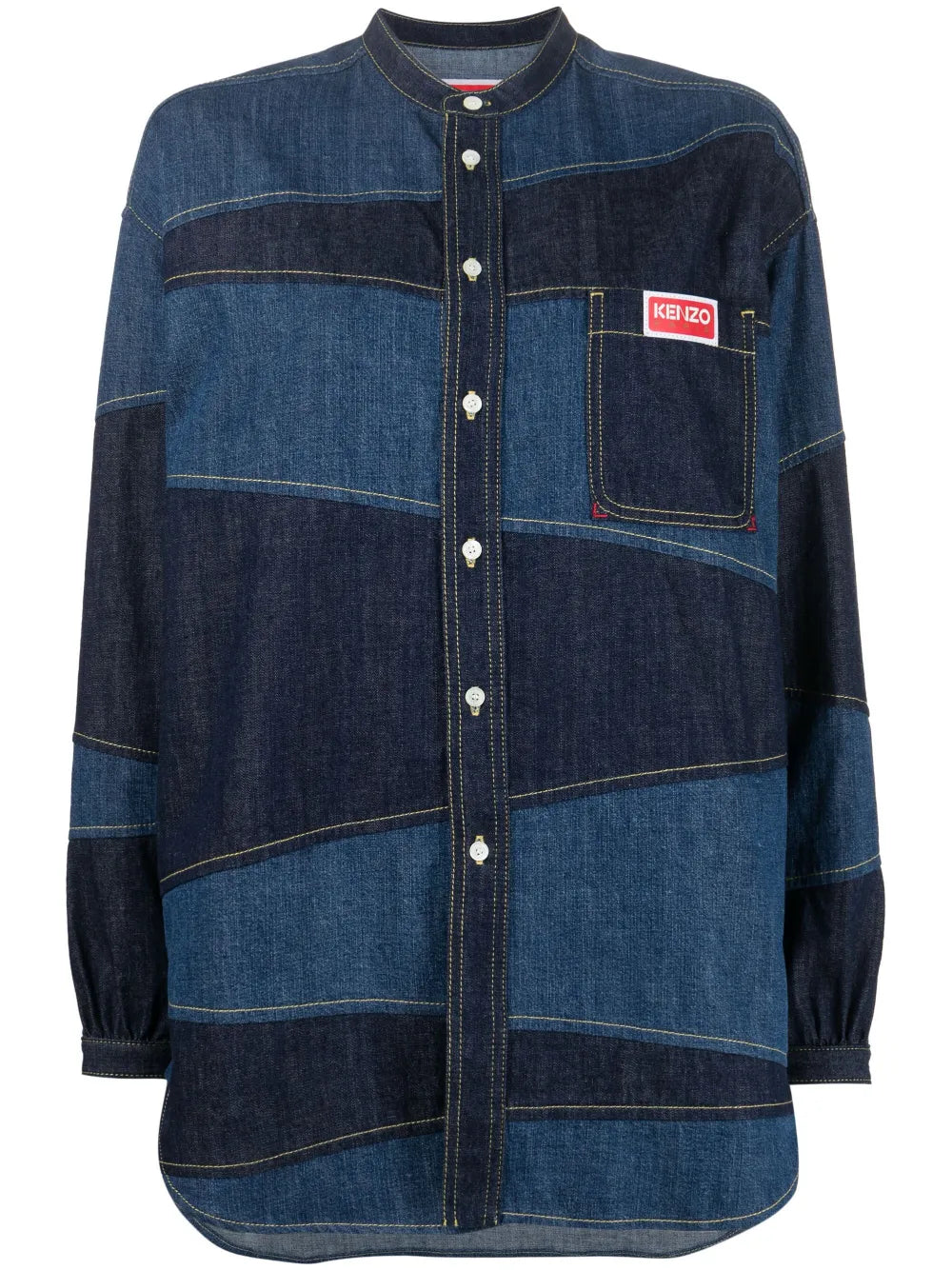 Paris Patchwork Denim Shirt