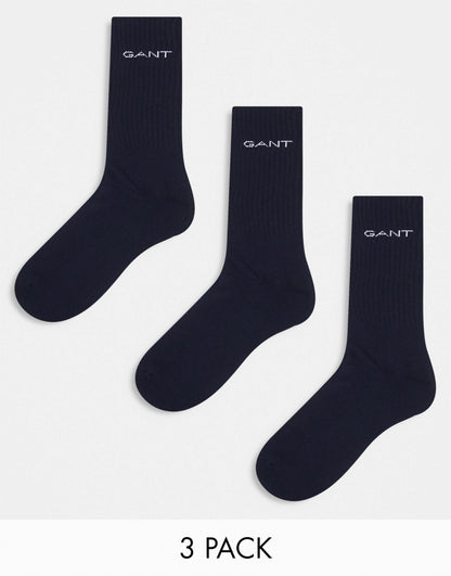 3 Pack Sports Socks With Logo