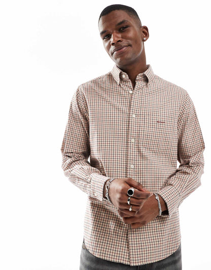 Tattersall Shirt With Logo