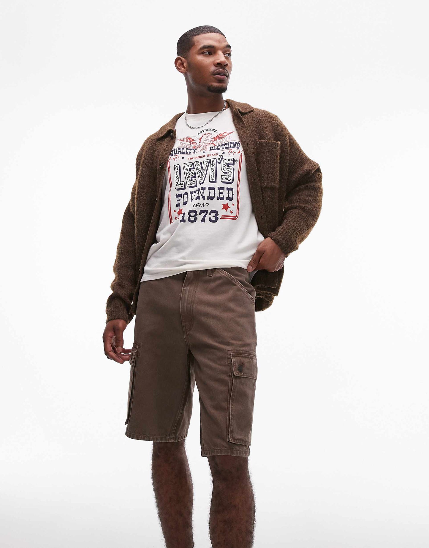 478 Baggy Cargo Overdyed Denim Shorts