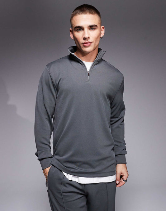 Half Zip Smart Sweatshirt Co-Ord