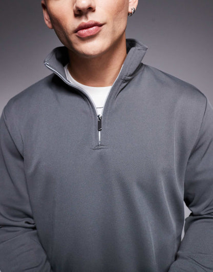 Half Zip Smart Sweatshirt Co-Ord