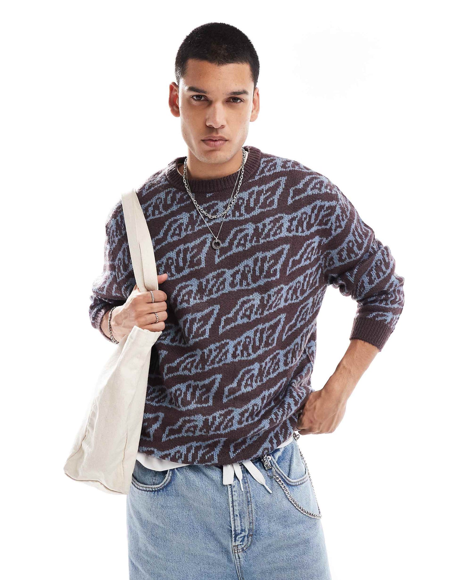 Repeat Logo Knitted Jumper