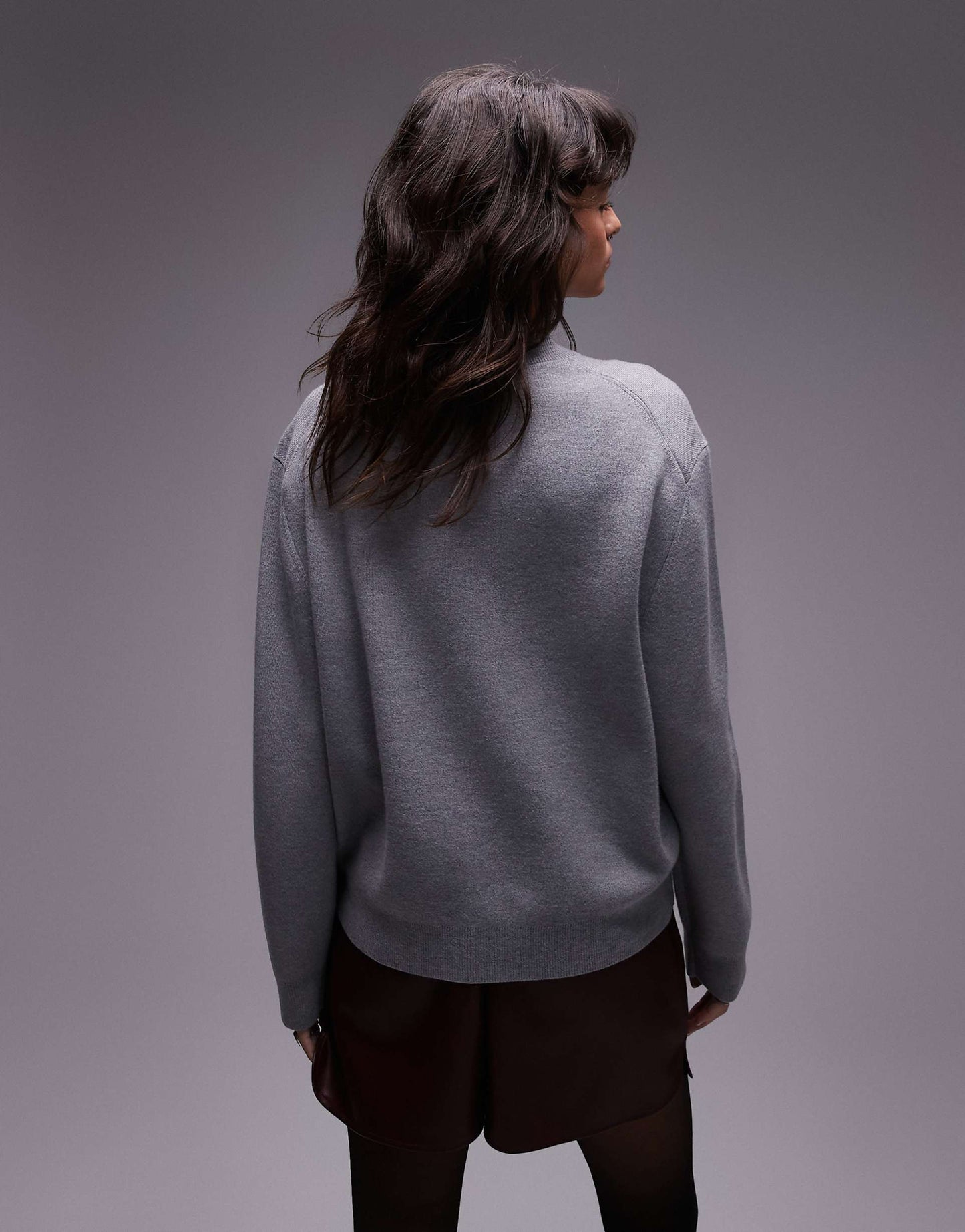 Co-Ord Compact Knit Cardigan With Button Front