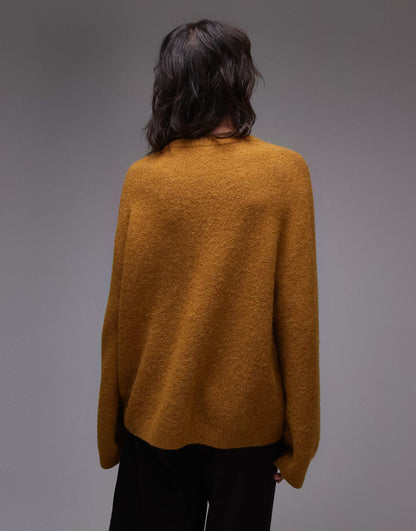 Super Soft Alpaca Wool Blend  Relaxed Sweater