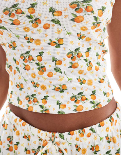 Waffle Bandeau Co-Ord