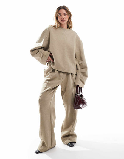 Oversized Sweat With Ruched Sleeve Detail