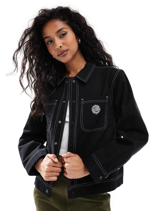 Ornate Sun Jacket With Contrast Stitch