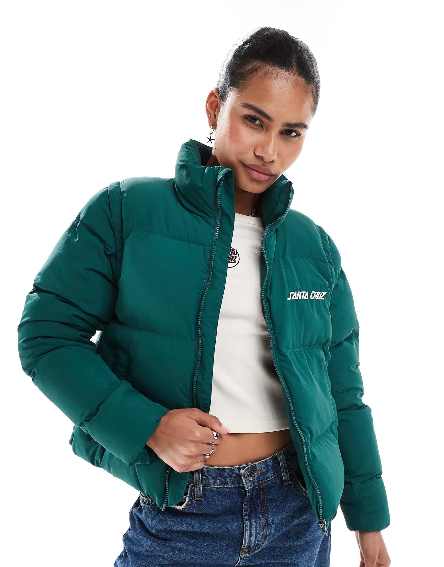 2-in-1 Puffer Jacket In Green