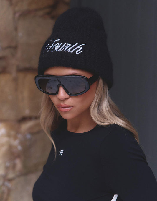 4Th & Reckless X Felicia Wedin Apres Ski Embroidered Logo Knit Beanie