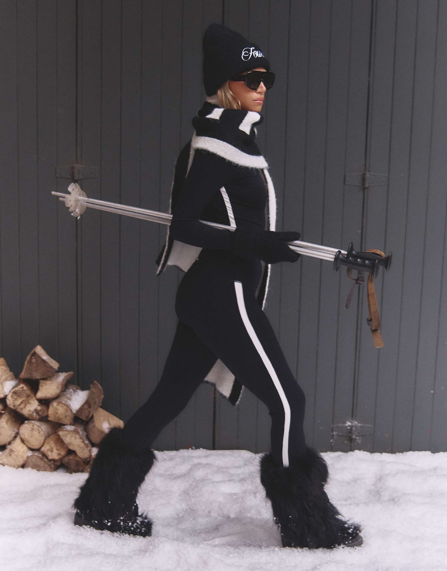 Apres Ski Indra Active Legging With Contrast Piping Co-Ord