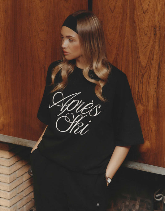 Apres Ski Oversized Embroidered Apres Ski Logo T-Shirt