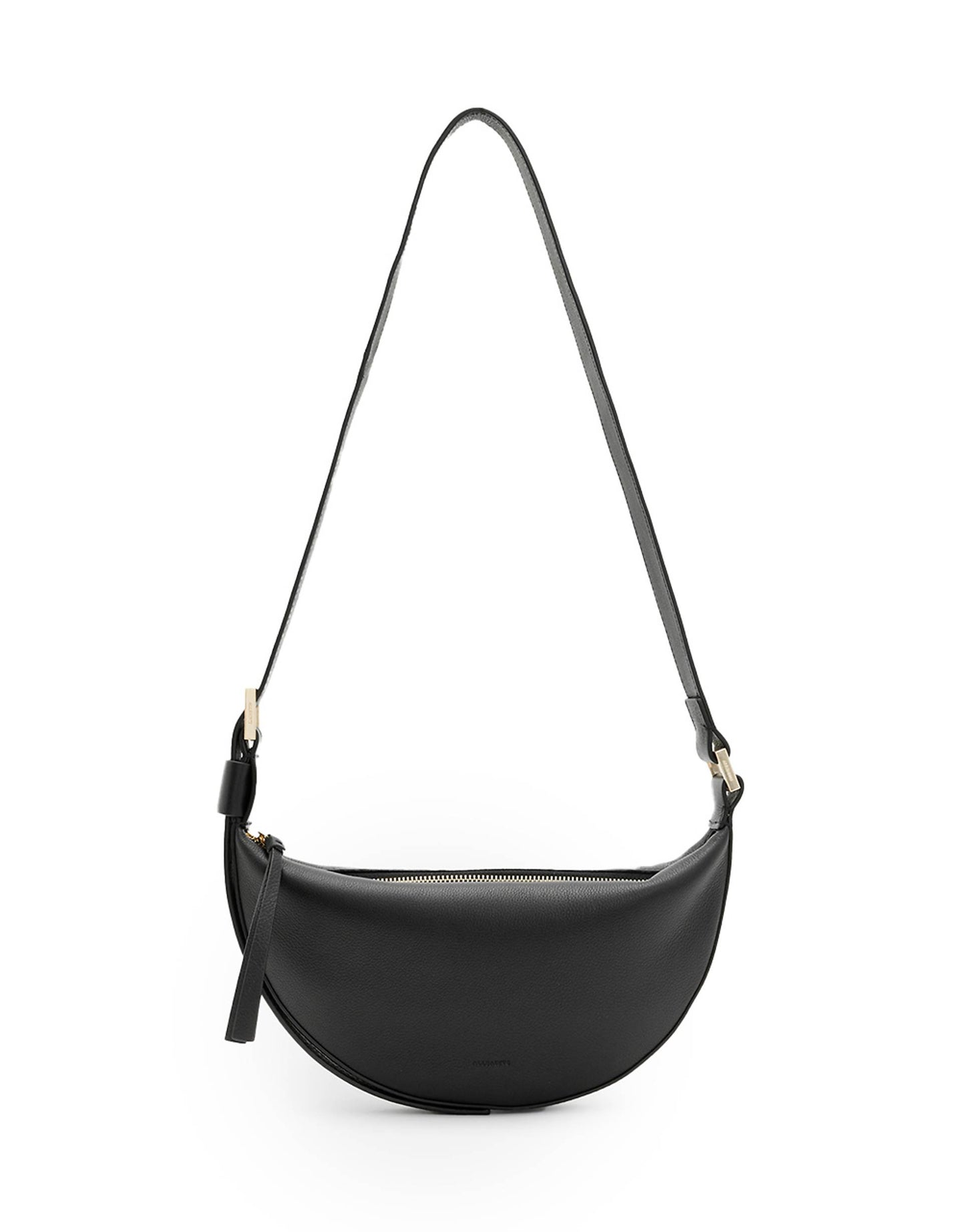 Half Moon Leather Crossbody Bag