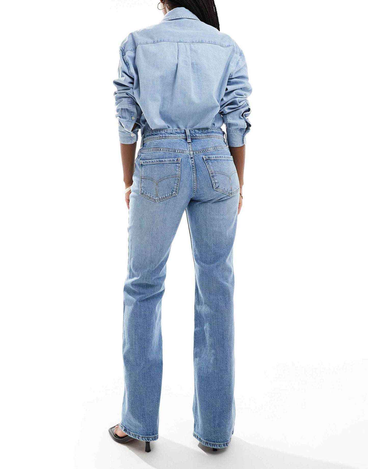 Low Rise Flared Jeans