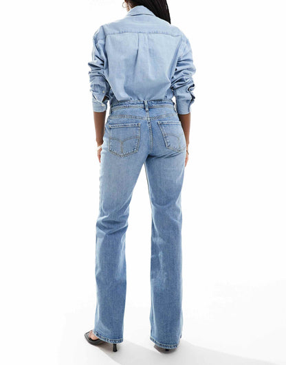 Low Rise Flared Jeans