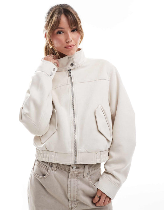 Faux Suede Jacket