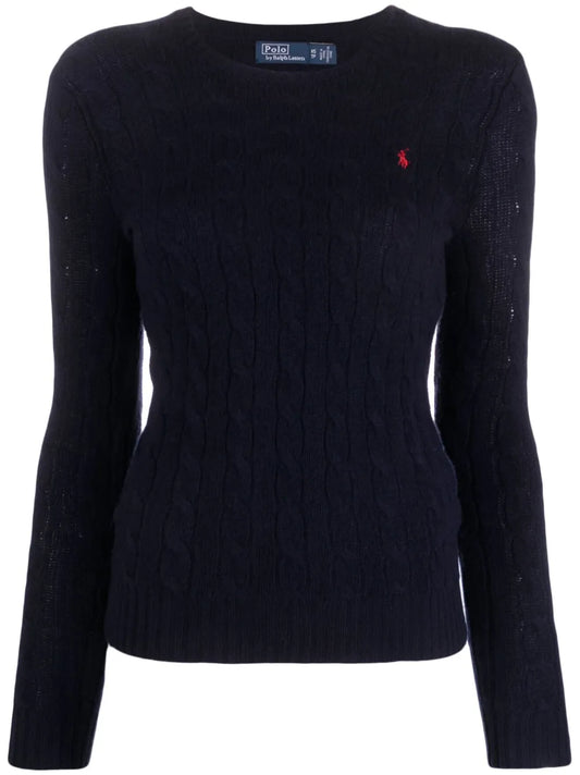 Logo-Embroidered Wool-Cashmere Jumper