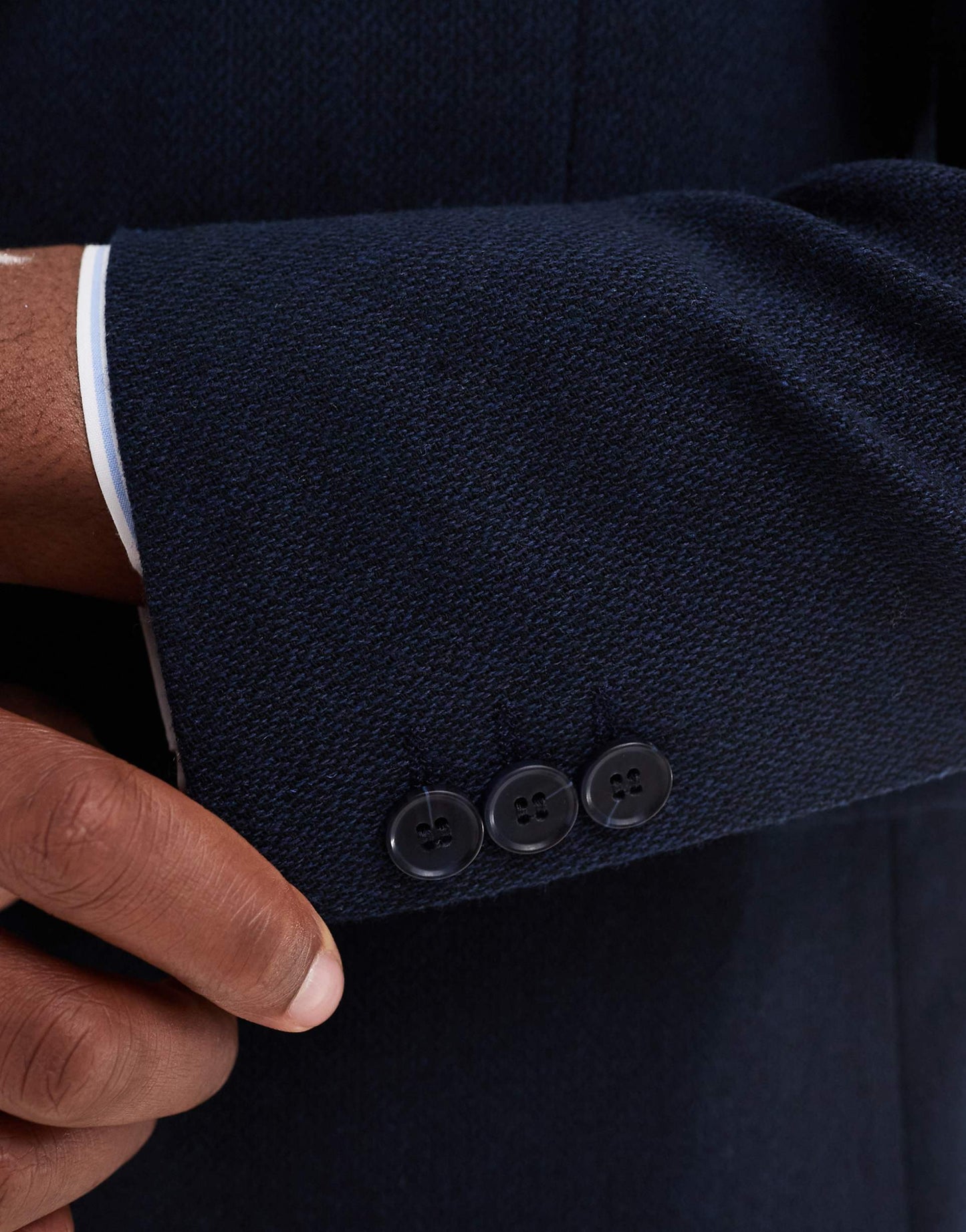 Double Breasted Skinny Suit Jacket With Wool