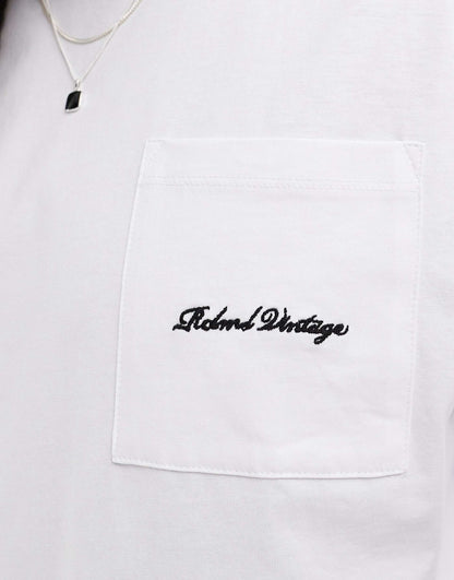 Cropped Boxy Pocket T-Shirt With Logo