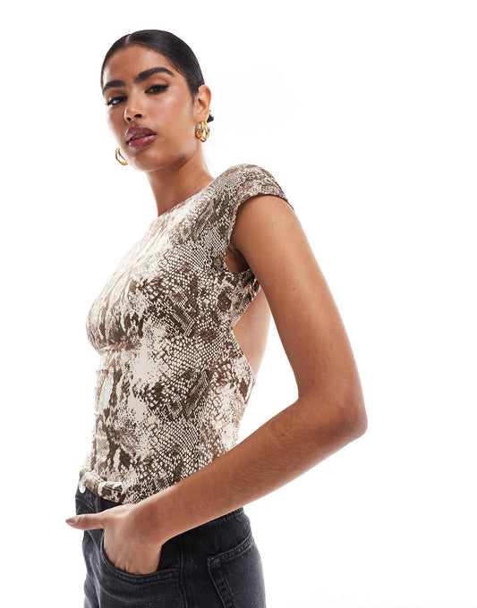 Cap Sleeve Open Back Tee