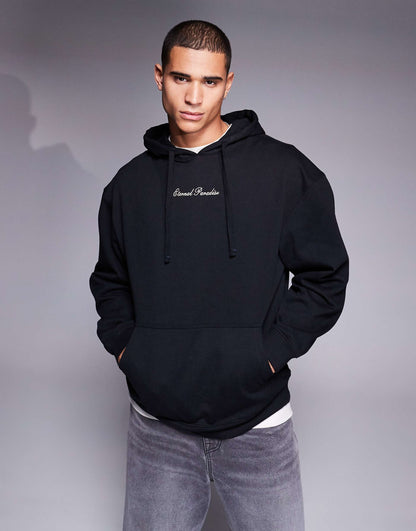 Oversized Hoodie With Eternal Paradise Back Print