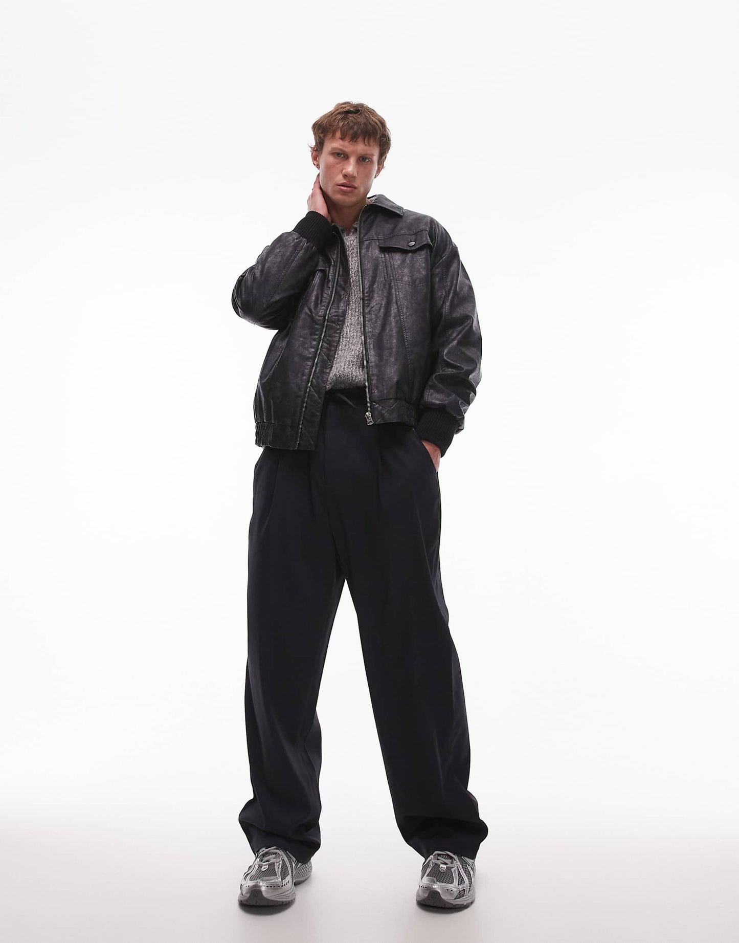 Wide Leg With Elasticated Tie Waist Trousers