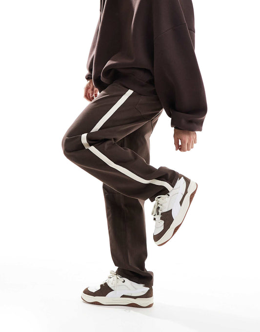Baggy Tapered Trouser With Taped Detail