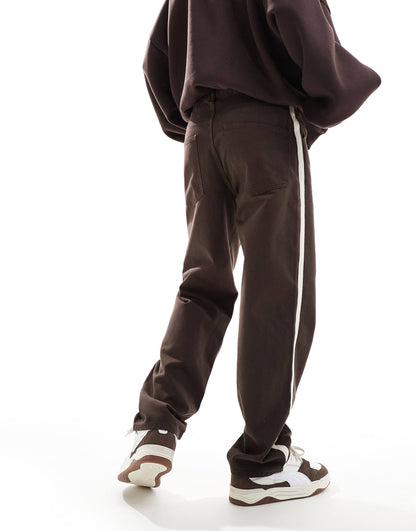 Baggy Tapered Trouser With Taped Detail