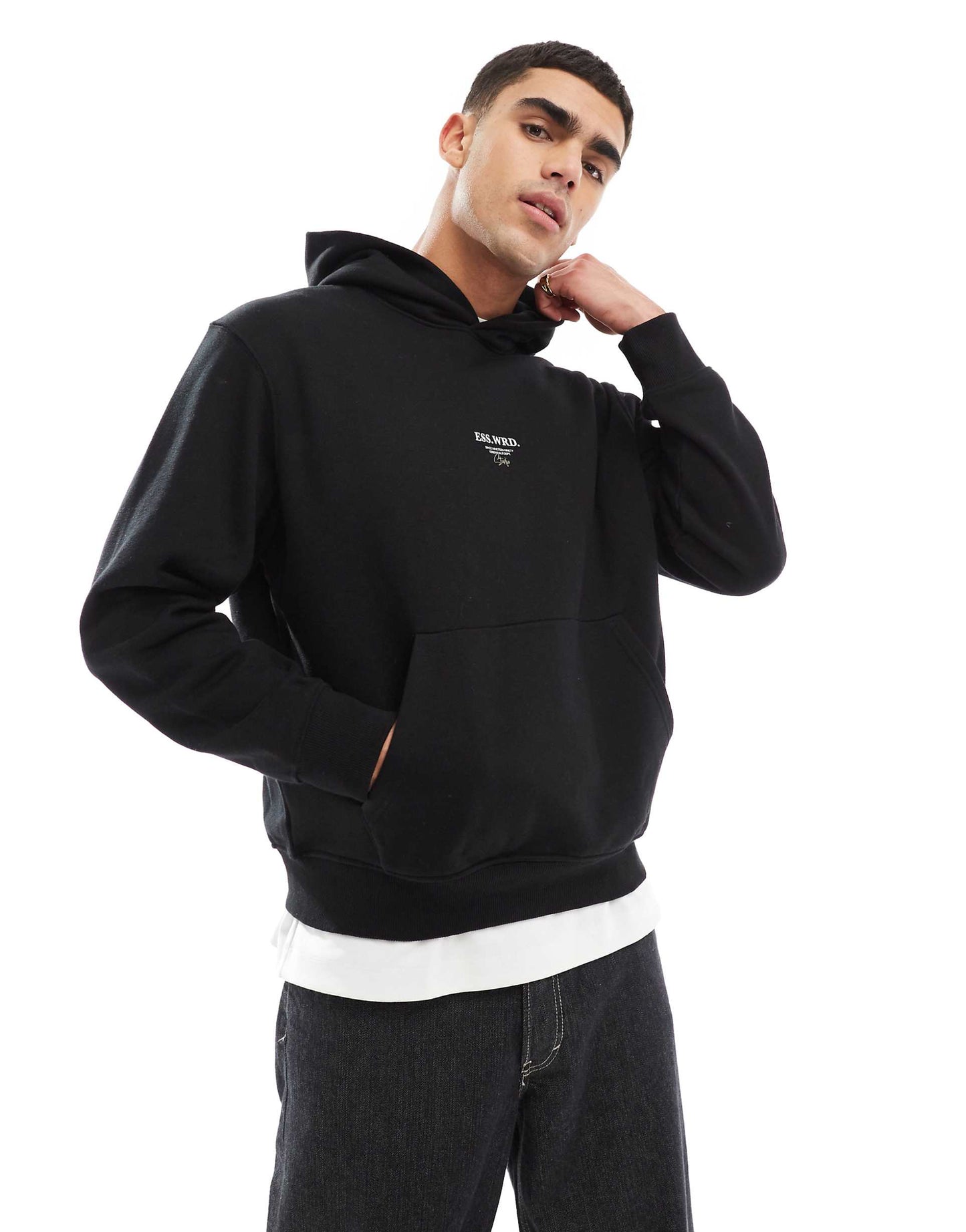 Super Oversized 400Gsm Heavyweight Hoodie With Studio Back Print