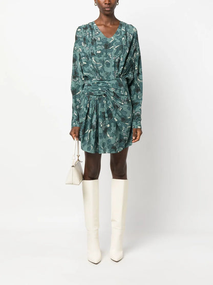 Fontana Printed Short Dress