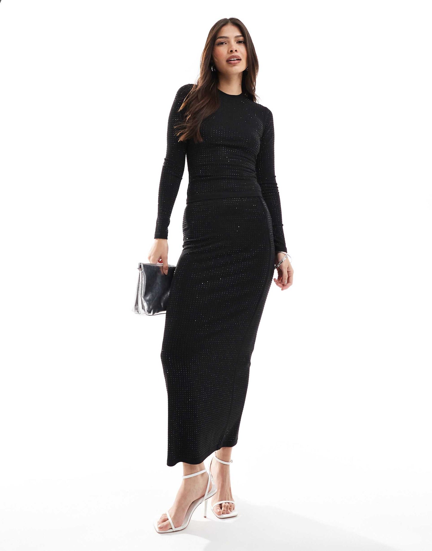 All Over Hotfix Long Sleeve Top Co-Ord