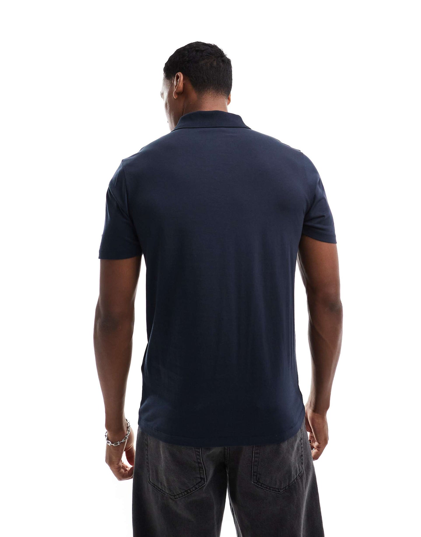 Tonal Eagle Superfine Cotton Polo Shirt