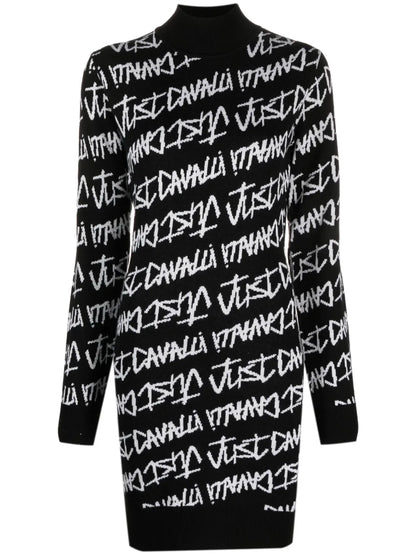 Intarsia-Knit Logo Dress