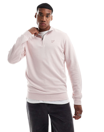 Tonal Eagle Quarter Zip Sweat