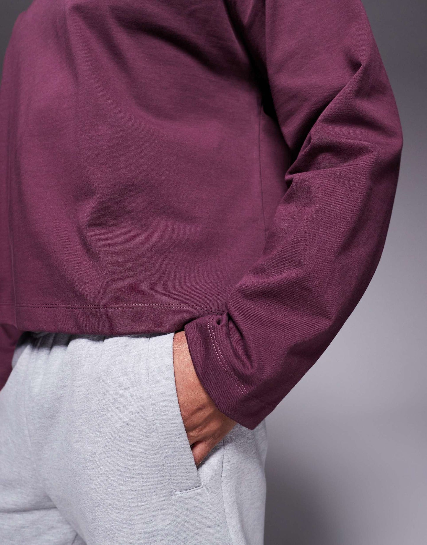 Premium Heavyweight Oversized Boxy Long Sleeve T-Shirt 300Gsm