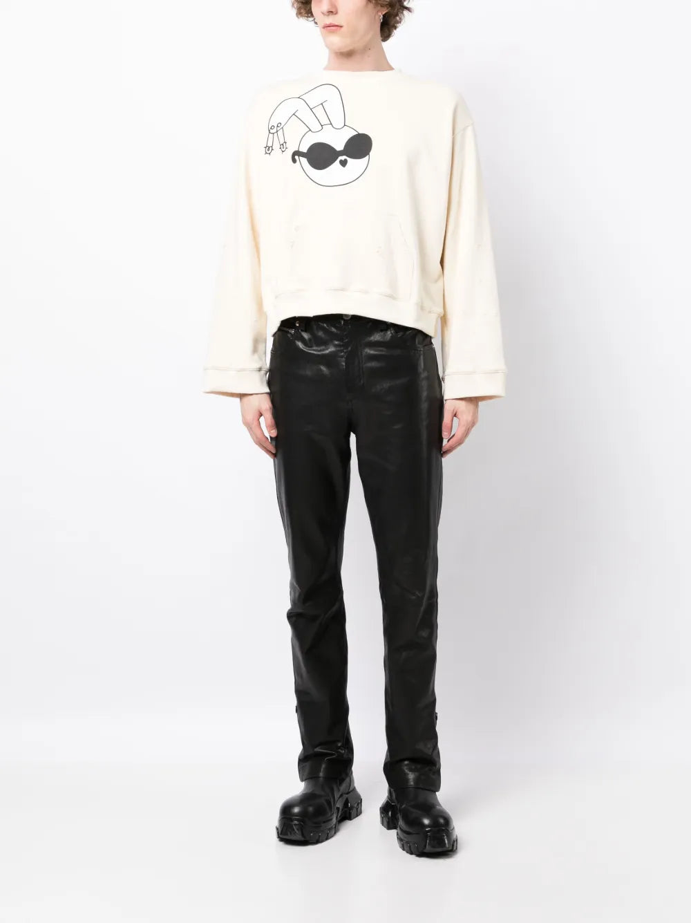 Graphic-Print Cotton Sweatshirt