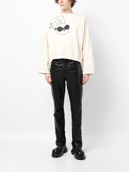 Graphic-Print Cotton Sweatshirt