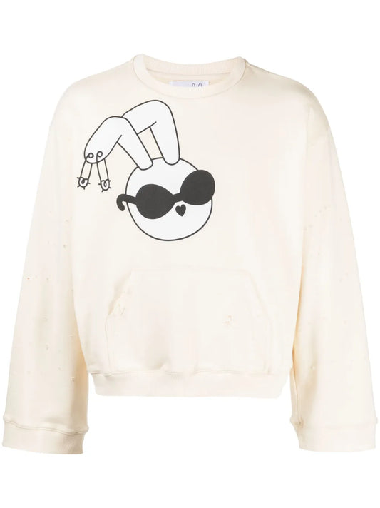 Graphic-Print Cotton Sweatshirt