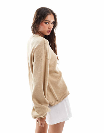 Knitted Oversized Cardigan