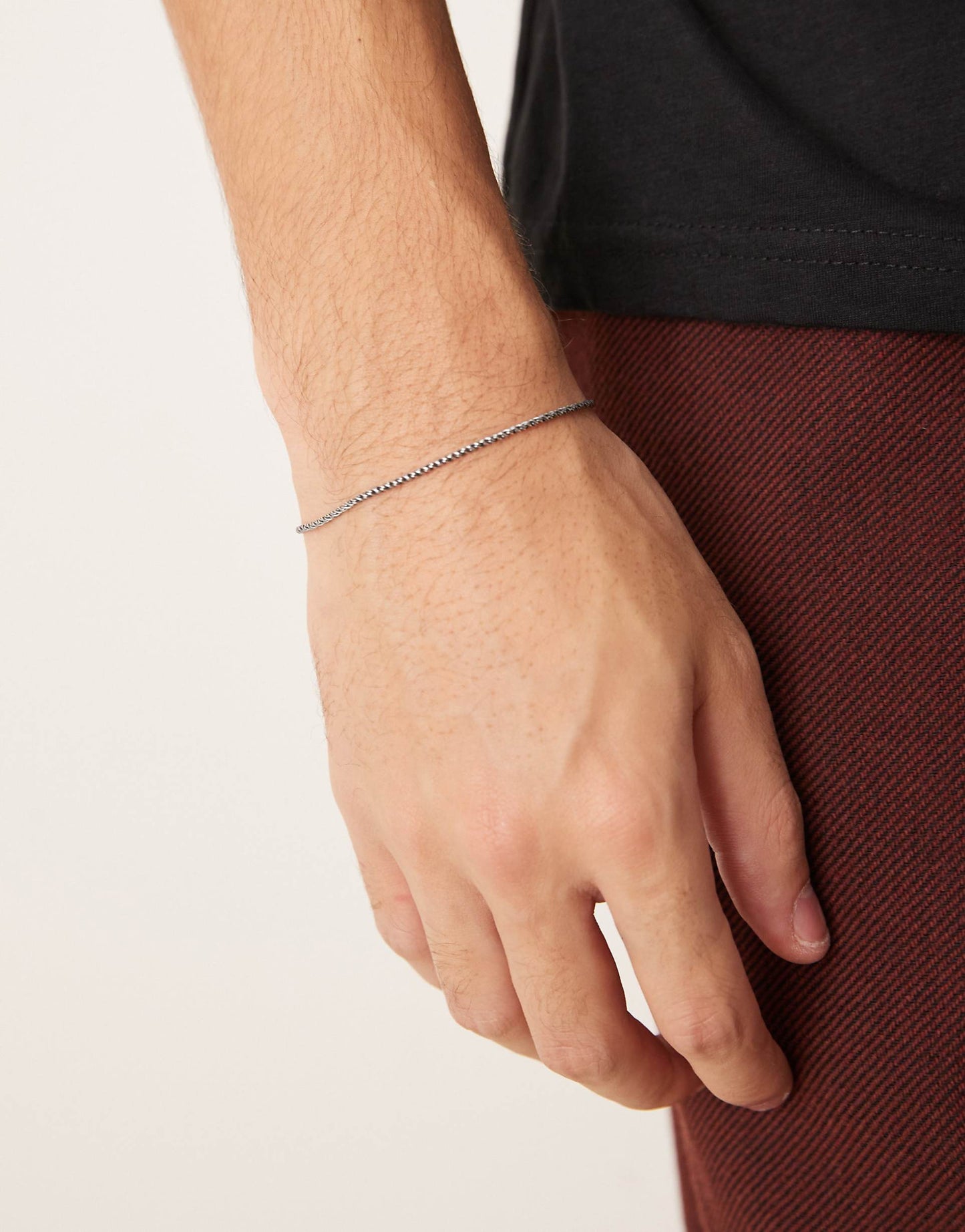 Sterling Silver Rope Chain Bracelet