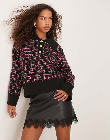 Knitted Polo Jumper