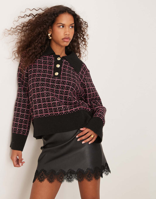 Knitted Polo Jumper