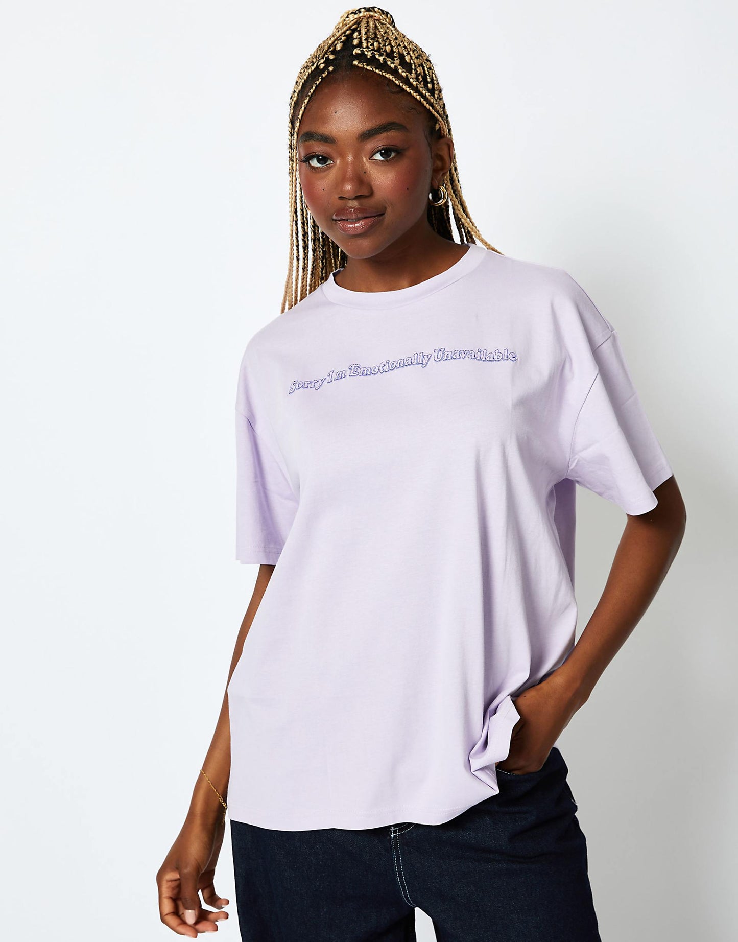 London Not Wasting My Energy T-Shirt Lilac