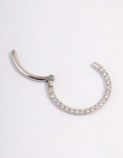 Surgical Steel Clicker Ring 10Mm