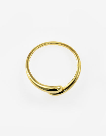 Gold-Plated Sterling Silver Open Ring